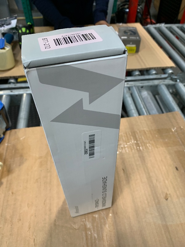 Photo 1 of [2025 Upgrade] Nmoiss Windshield Sun Shade Umbrella - [Vinyl Coating Heat Shield] Protect Car from Sun Rays & Heat Damage Keep Cool and Protect Interior, Spring Structure Edge Medium 56" L x 31" W