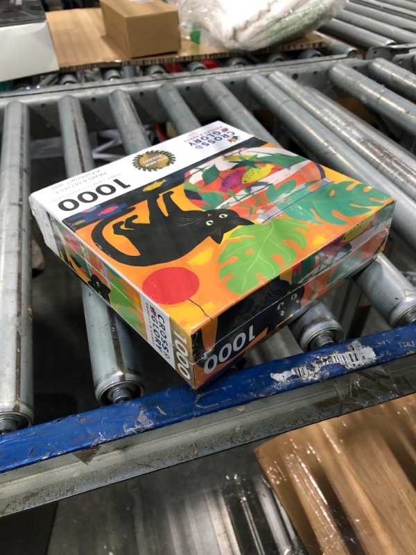 Photo 1 of ** FACTORY SEALED. ** Cross & Glory - Paws & Reflect: A Fishbowl Caper - 1000 Piece Jigsaw Puzzle for Adults | Humorous Challenge | Colorful Imagery and Whimsical Cat Antics