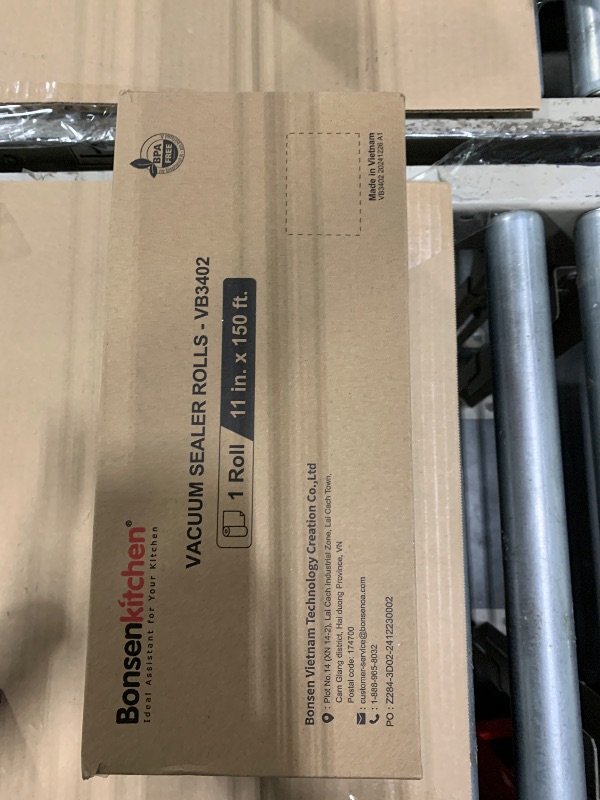 Photo 1 of [2025 New] Bonsenkitchen 11” x 150’ Vacuum Sealer Bags Rolls with Cutter for Food Storage, Commercial Grade, BPA Free, Great for Meal Prep and Sous Vide Cooking