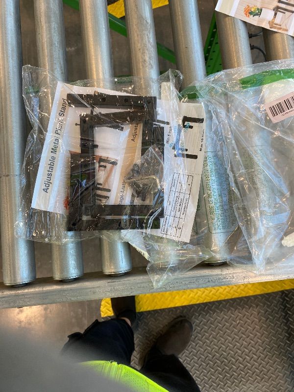 Photo 1 of *Missing Some Parts* DDPow Four Legs Adjustable Metal Plant Stand for 5"-10" Plant Pot – Indoor & Outdoor (Black, 1 Pack)