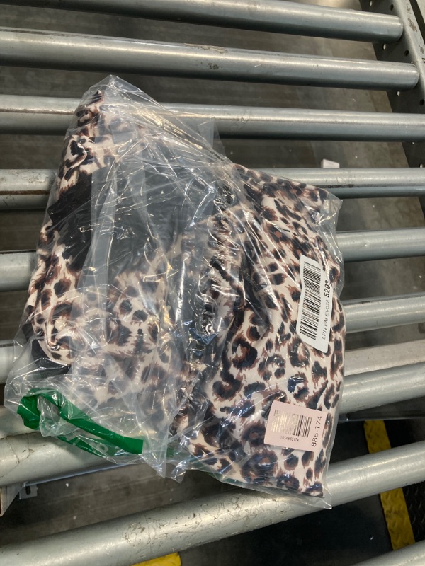 Photo 1 of ***CORRECT ITEM****Floerns Women's Casual Work Office Open Front Striped Blazer Leopard Medium