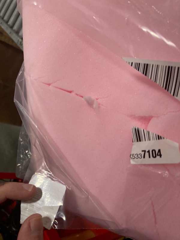 Photo 1 of ** SMALL RIPS ** Amylove Polyurethane Foam 24" x 72" High Density Cushion Upholstery Foam Sheet for Seat Replacement DIY Projects Chairs Headboards Sofas Home(1/2" x 24" x 72",Pink)