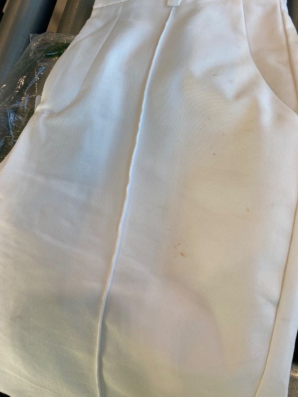 Photo 1 of *Minor Damaged - Check clerk notes*
KICZOY Womens Dress Pants Stretchy Business Casual Work Pants Straight Leg Slacks for Office A-White, Size US 4