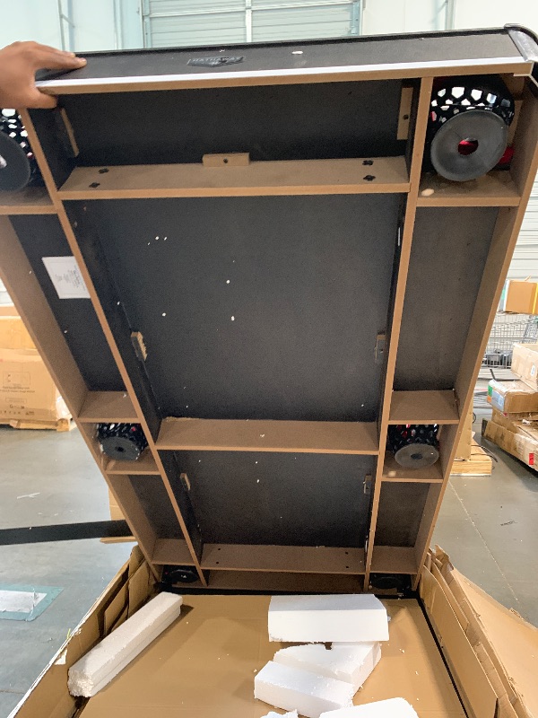 Photo 1 of ****** MISSING , Cues,, Brush*********. Hathaway Spartan 6 Ft Pool Table, with Ping Pong Multi Game Combo Tables for Family Recreation Game Rooms - Includes Billiard Balls, Cues, Paddles, Brush & More