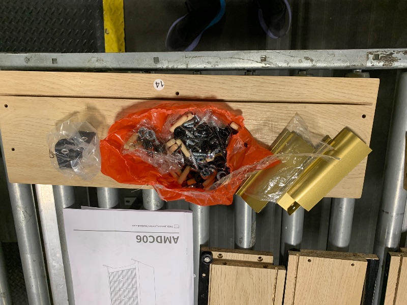 Photo 1 of ******* SOME SCREWS MAY BE MISSING ***** Marsail Fluted 5-Drawer Tall Wooden Dresser, Smooth Gliding Drawers & Large Capacity Storage Space, Modern Organizer Cabinet for Bedroom or Hallway, Natural Oak