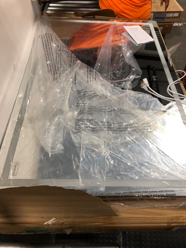 Photo 1 of ***** DOES NOT LIGHT UP ********* LOAAO 55X36 LED Bathroom Mirror Anti-Fog, Dimmable, Bathroom Vanity Mirror for Wall, Tempered Glass, ETL Listed