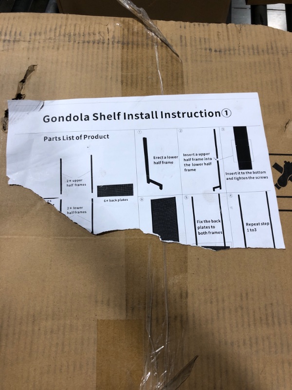 Photo 1 of **** MISSING SOME SCREWS ****** GONDOLA peg board shelf**SCRATCHES****HAS BEEN USED########