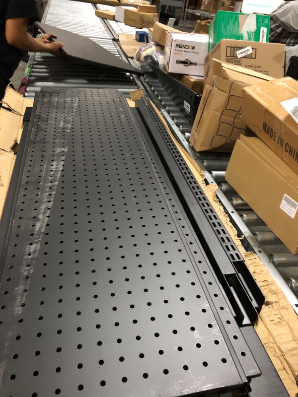 Photo 1 of **** MISSING SOME SCREWS ****** GONDOLA peg board shelf**SCRATCHES****HAS BEEN USED########