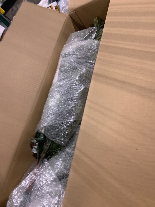 Photo 1 of ***CORRECT ITEM****Puleo International 4.5 Foot Pre-Lit Aspen Fir Artificial Christmas Tree with 250 UL Listed Clear Lights, Green