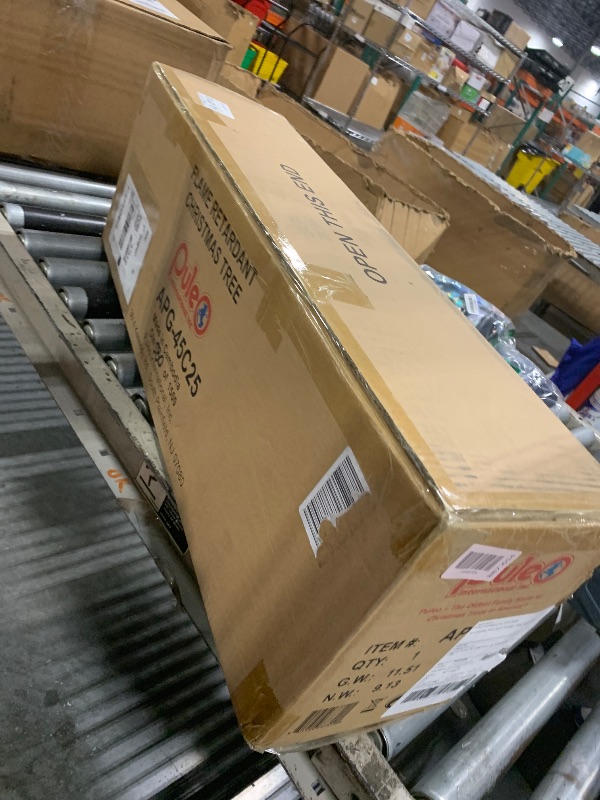 Photo 1 of ***CORRECT ITEM****Puleo International 4.5 Foot Pre-Lit Aspen Fir Artificial Christmas Tree with 250 UL Listed Clear Lights, Green