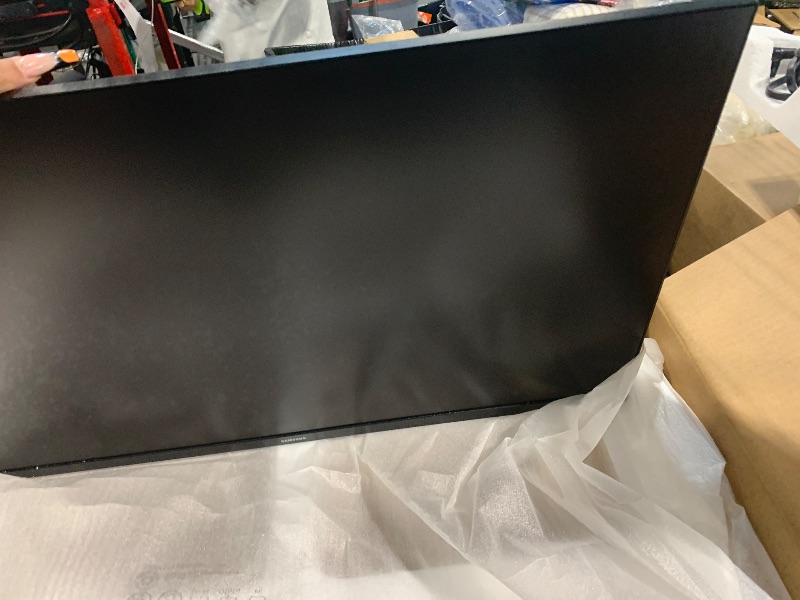 Photo 1 of ***STAND MISSING***SAMSUNG 32-Inch Flat Computer Monitor, 75Hz, Borderless Display, AMD FreeSync, Game Mode, Advanced Eye Care, HDMI and DisplayPort, LS32B304NWNXGO, 2024