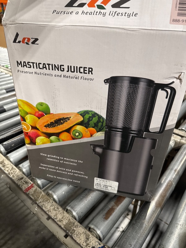 Photo 1 of *Major Damaged - See clerk notes*
Cold Press Juicer, Juicer Machines with 5.4" Wide Feed Chute for Juice Extractor, Slow Masticating Juicer for Vegetables & Fruits with High Juice Yield, Easy to Clean (Black)