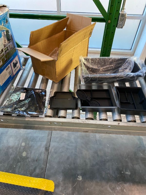 Photo 1 of ***MISSING PARTS*** 10PCS Center Console Organizer Tray for 2025 2026 Tesla Model Y Juniper Accessories, Under Seat Storage Armrest Hidden Storage Box Cup Holder Charger Pad for Tesla Model Y Juniper