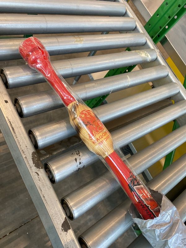 Photo 1 of 24"/ 25-oz Heavy Weight One Handed Baseball & Softball bat with Solid Pro Maple Wood for to Improve Strength, bat Speed, Overall Swing Trainer and Adult in Barrel Size 2.25 with Flame Work