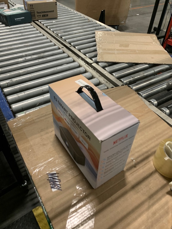 Photo 1 of [2025 Netflix-Licensed | 386+ Built-in Apps] DBPOWER E2 Smart Projector with WiFi and Bluetooth, Mini Projector 4K Support with Netflix, Youtube, Disney+, Hulu, Max, Crunchyroll w Portable Case