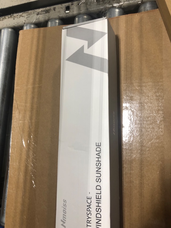 Photo 1 of [2025 Upgrade] Nmoiss Windshield Sun Shade Umbrella - [Vinyl Coating Heat Shield] Protect Car from Sun Rays & Heat Damage Keep Cool and Protect Interior, Spring Structure Edge Medium 56" L x 31" W