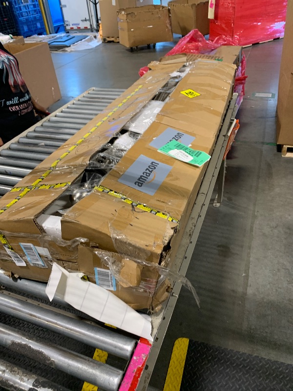 Photo 1 of *MISSING PARTS UNKNOWN - See Clerk Notes*
DWVO Farmhouse 6 Drawers Dresser, 59" Wide Wood Rustic Chest of Drawers with Nice Texture, Vintage Design, Storage Dressers Organizer for Living Room, Hallway, Dark Rustic Oak