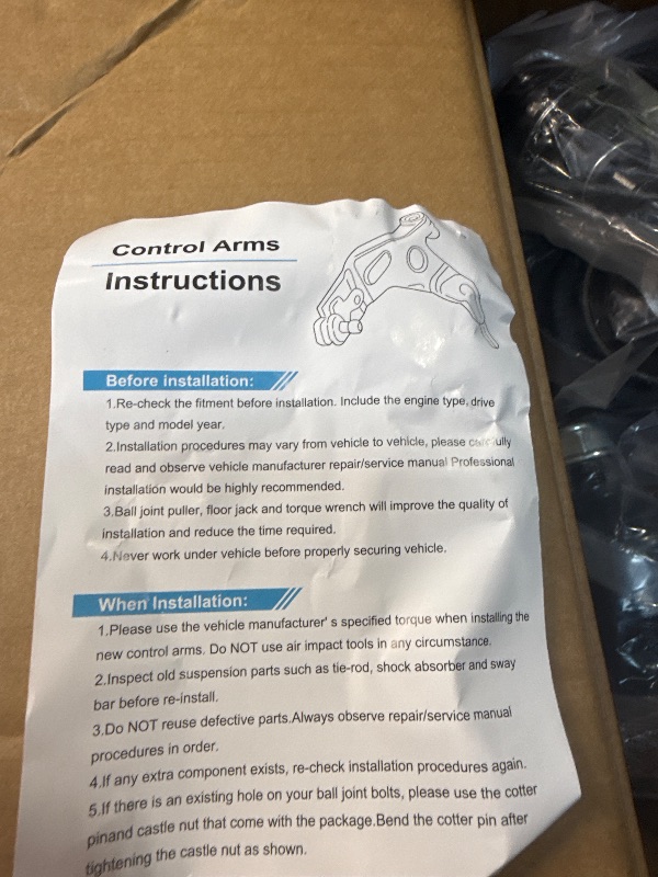 Photo 1 of ** 10 pcs ONLY***Front Upper and Lower Control Arms Suspension Kit Fit for 2011 2012 2013 2014 2015 2016 2017 Chrysler 300 Dodge Challenger Charger RWD with Lower Ball Joints Tie Rod End - 14pcs