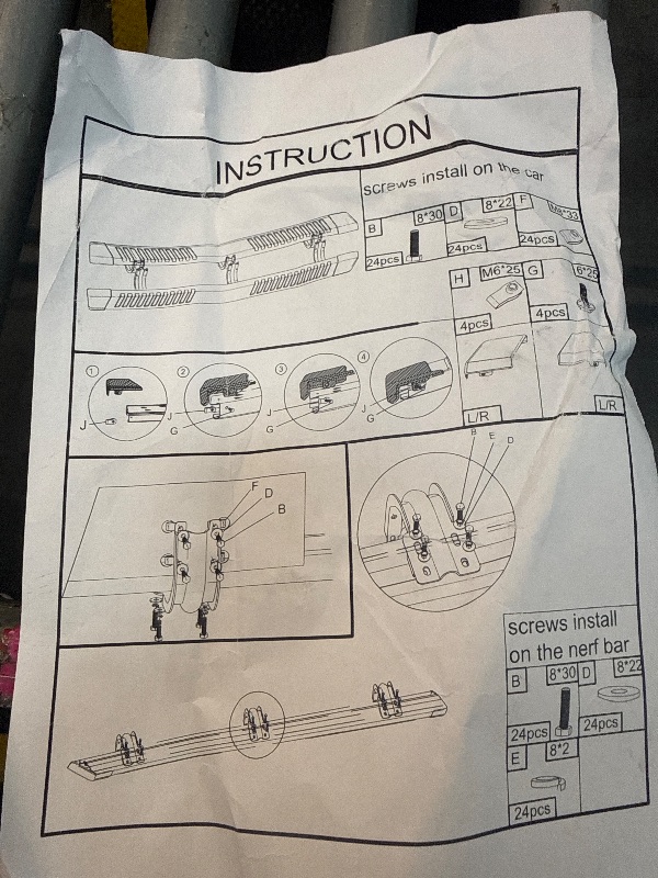 Photo 1 of *** NO RETURN UNKNOWN BRAND***Silver Stainless Running Boards/Side Steps/Nerf Bars Compatible WITH FORD F 150