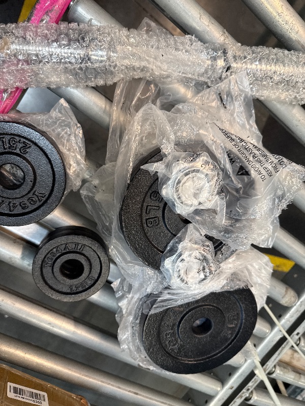 Photo 1 of ** 8 of 5LB, two of 2.5LB and two of 1.5LB**Yes4All 52.5 LB Adjustable Dumbbell, Cast Iron Weights for Home Gym with Bars, Plates, Collars, Hand Weight Single