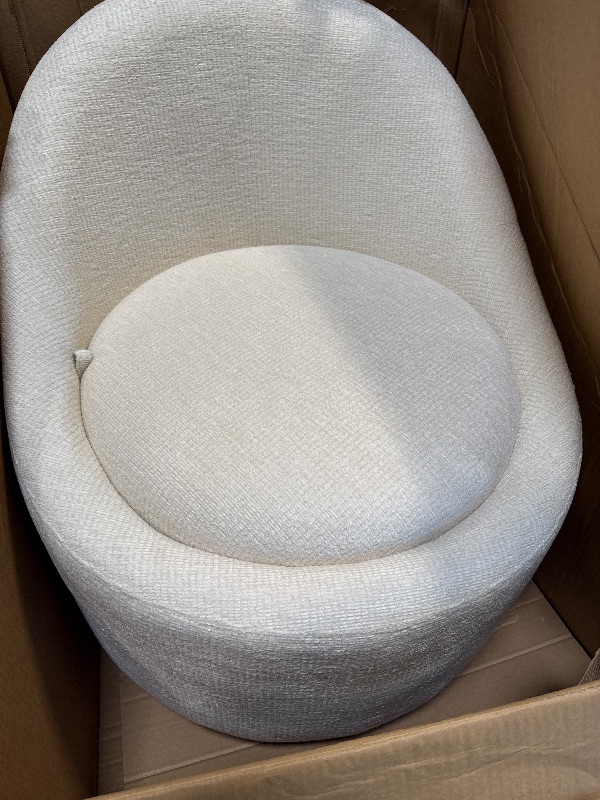 Photo 1 of ** MISSING ONE**Swivel Barrel Accent Chair Set of 2, 360 with Hidden Storage, Modern Small Round Accent Chair for Living Room/Bedroom - Beige