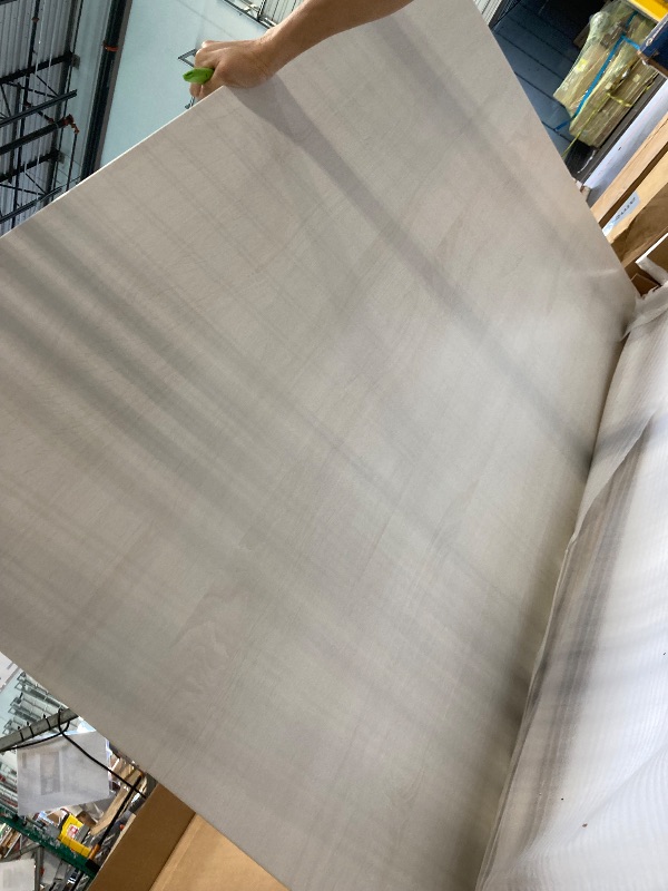 Photo 1 of **BROKEN**COLAMY Wooden Dining Table for 6, Rectangle 60 Inch Kitchen Table with Wood Legs, Farmhouse Dinner Table for Dining Room, White