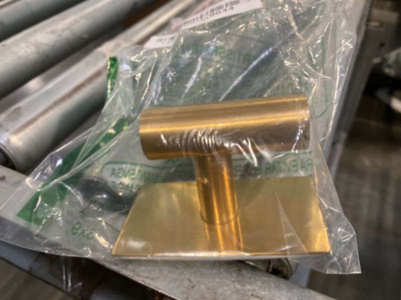 Photo 1 of **ONE PIECE**VAEHOLD Wall Towel Hooks, Heavy Duty Sticky Holder Waterproof Towel Hooks for Hanging Coat, Clothes, Closet Hook Wall Mount for Kitchen (Gold, 2 Pack)