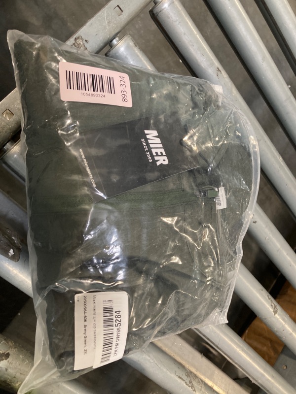 Photo 1 of ***CORRECT ITEM****MIER 1/4 Zip Pullover Mens Fleece Lined Long Sleeve Quick Dry Shirts for Golf Running Athletic Workout, Army Green, 2XL