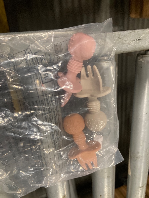 Photo 1 of **3 PIECES**Eascrozn Baby Spoons and Forks Set, Silicone Baby Spoons Self Feeding 6 Months for Toddler Utensils,BPA Free, Baby Led Weaning Supplies Feeding Essentials,Dishwasher and Boil Safe