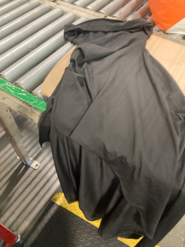 Photo 1 of ***CORRECT ITEM*(**YMDUCH Women's Elegant Strapless Bodycon Ruched Ruffle High Split Long Formal Evening Dress Black