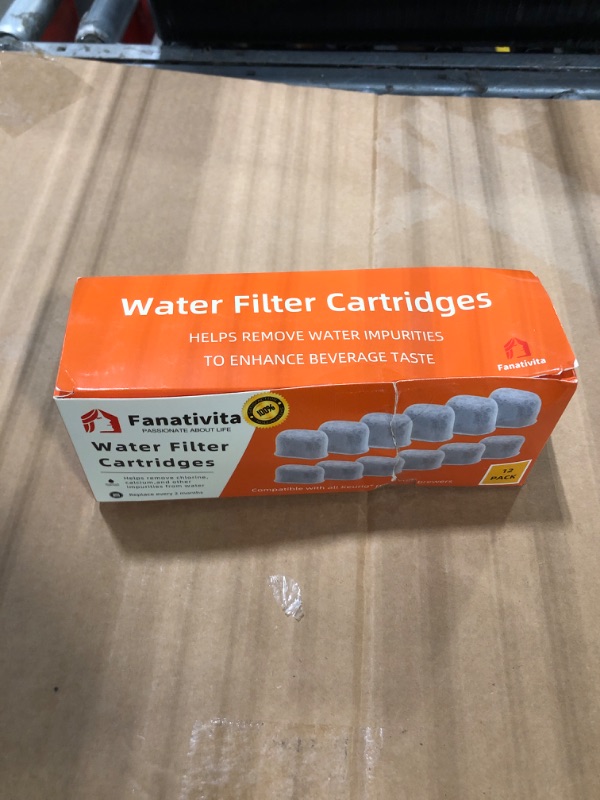 Photo 1 of ***** ONLY 9 ****** 12 Pack Keurig Filter Replacement by Fanativita, Water Filter Cartridges, Fit All Keurig Coffee Makers (2-Year Supply)