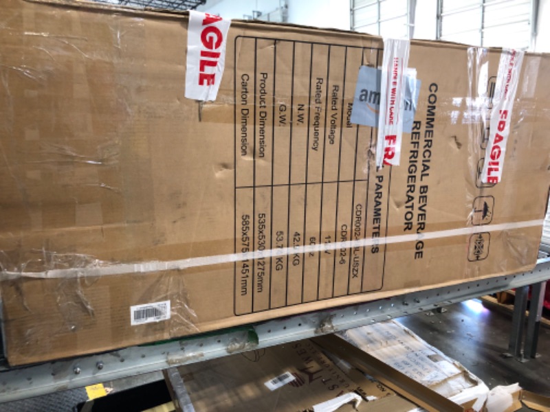 Photo 1 of Beverage Refrigerator, 180 Can Under Counter Fridge, Stainless Steel Beer Fridge for Built-in & Freestanding, Outdoor Refrigerator for Soda, Beer, Wine (Black)