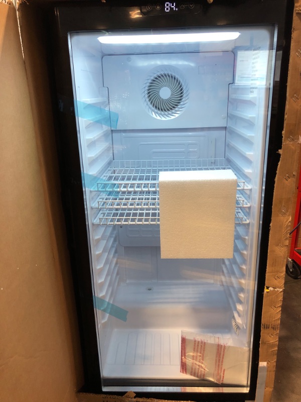 Photo 1 of Beverage Refrigerator, 180 Can Under Counter Fridge, Stainless Steel Beer Fridge for Built-in & Freestanding, Outdoor Refrigerator for Soda, Beer, Wine (Black)