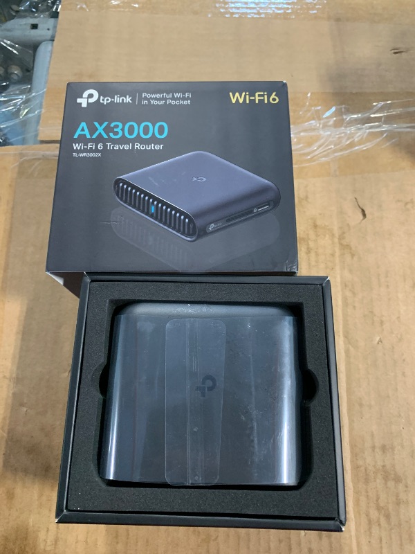 Photo 1 of **** S/N Y251081000246  ******* TP-Link Dual-Band Wi-Fi 6 AX3000 Travel Router TL-WR3002X | Multi-Gig Portable | OpenVPN, WireGuard | Easy Public WiFi Sharing | Hotel/Cruise/Travel Approved | Phone WiFi Tether | USB 3.0 | Multi-Mode