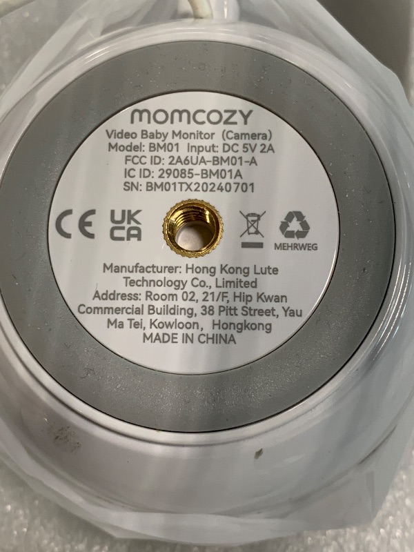 Photo 1 of ***Missing Cables***
Momcozy Video Baby Monitor, 1080P 5" HD Baby Monitor with Camera & Wall Mount, Infrared Night Vision, 5000mAh Battery, 2-Way Audio, Temperature Sensor, Lullabies, 960ft Range, Ideal for New Moms, BM01..