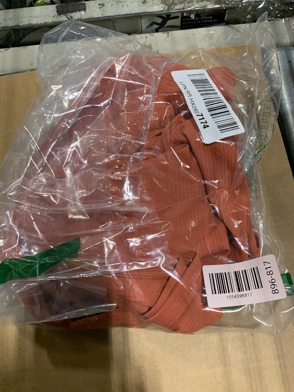 Photo 1 of **MINOR DAMAGE**LOOK AT RECENT PHOTO**
G4Free Lounge Wide Leg Casual Pants Women High Waisted Yoga Pants with Pockets Lightweight Workout Trousers(Burnt Orange,M,30")