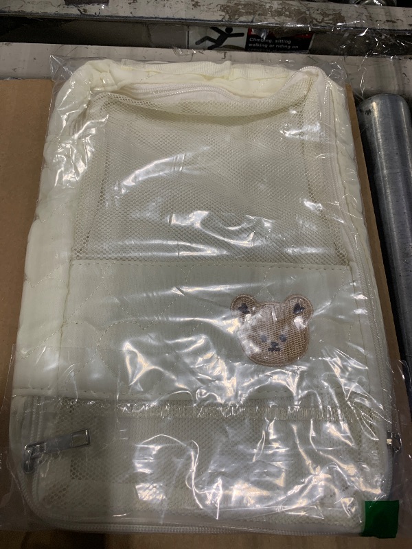 Photo 1 of ** 1 PACK ** Baby Diaper Organizer - 2 Pack Waterproof Pouches, Mesh Bag, Reusable, Washable or Cloth Diapers (White)