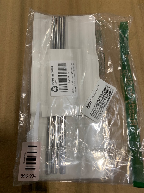 Photo 1 of ** 3 PCS ** Stainless Steel Straw Replacement for Stanley 40 oz 30 oz,6 PCS Straight Reusable Metal Straws with Cleaning Brush, Compatible for 40oz Stanley Cup Tumbler
