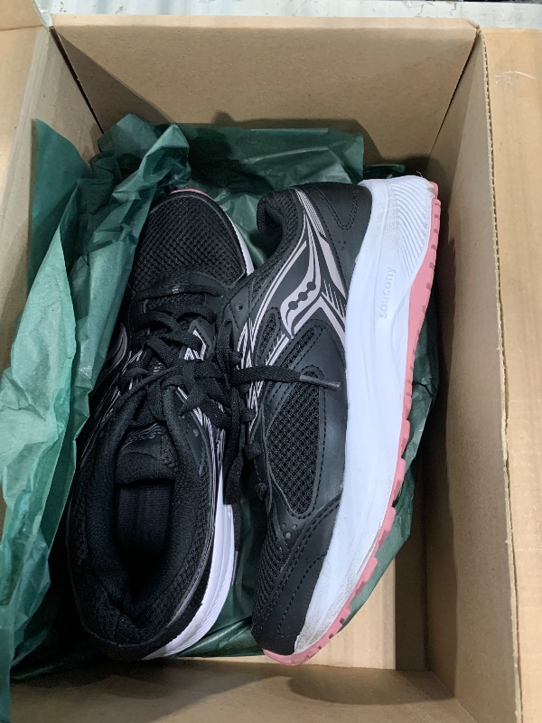 Photo 1 of **  A LITTLE DIRTY ** Saucony Women's Cohesion 14 Road Running Shoe, Black/Pink, 8