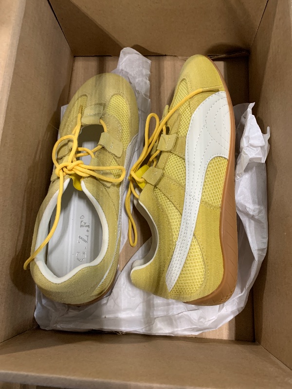 Photo 1 of ** SIMILAR ** G.Z.F. COMFORTABLE BALLET FLATS WITH LACE-UP -DETAIL-WOMWN'S SLIP-ON LOAFERS AESTHETIC & CHILL DESING FOR SPRING COMMUTES AND SOCIAL EVENTS  5213 230 (1.5)