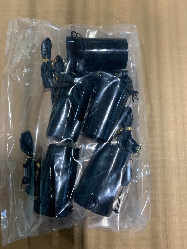 Photo 1 of ** 5 PCS ** 12 Pcs Air Horns 3 Inch Noisemakers for Sporting Events Parties Celebrations Loud Noise Maker Blow Horn Noise Whistle with Lanyard for Birthday Party Celebrations Goodie Fillers(Black)