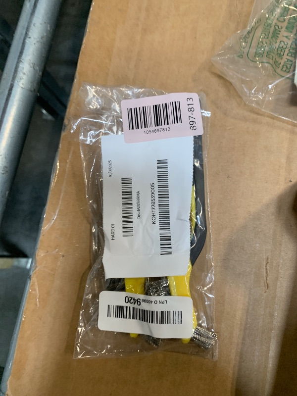 Photo 1 of ***ONLY TWO****Amazon Basics Stainless Steel Mini Brushes, Soft Grip, 3-Pack, Grey/Yellow