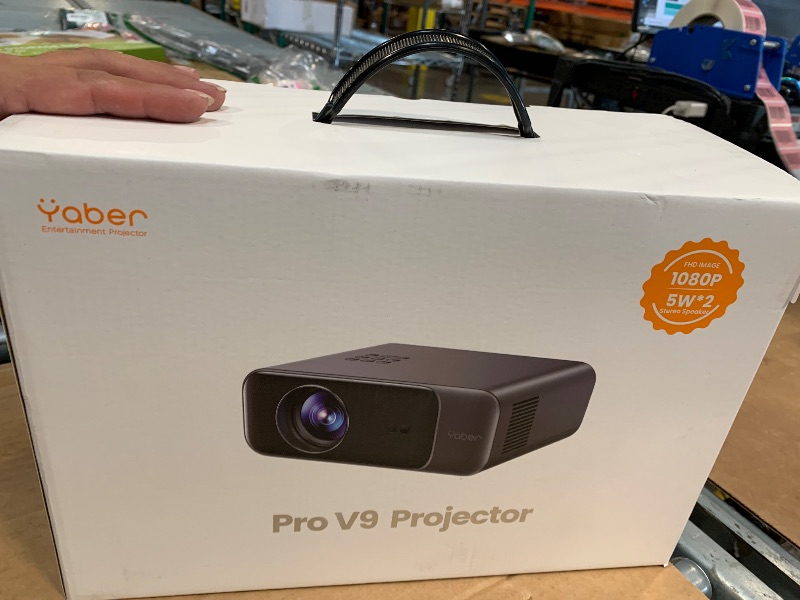 Photo 1 of [Auto Focus/4K Support] Projector with WiFi 6 and Bluetooth 5.2, YABER Pro V9 Native 1080P Outdoor Movie Projector, Auto 6D Keystone & 50% Zoom, Home Theater Projector for Phone/TV Stick/PC