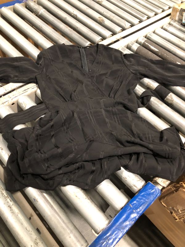 Photo 1 of ***SIMILAR***ANRABESS Women's Long Sleeve Midi Dress Crewneck Tie Waist A-Line Swing Casual Bodycon Ribbed Knit 2025 Fall Sweater Dress Black Small