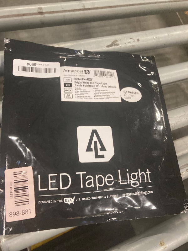 Photo 1 of Armacost Lighting RibbonFlex Pro 24V White LED Strip Lights 30 LED/m, 4000K, 32.8 ft 154250