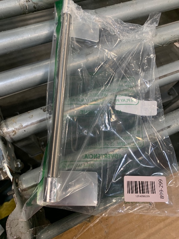 Photo 1 of **MISSING GLUE TABS TO HOLD IT UP**
Command Hand Towel Bar Satin Nickel with 4 Water Resistant Command Strips, 9" Hand Towel Holder, Holds up to 3 lb, Great for Bathroom Décor on the Wall, Inside the Cabinet, or in the Shower