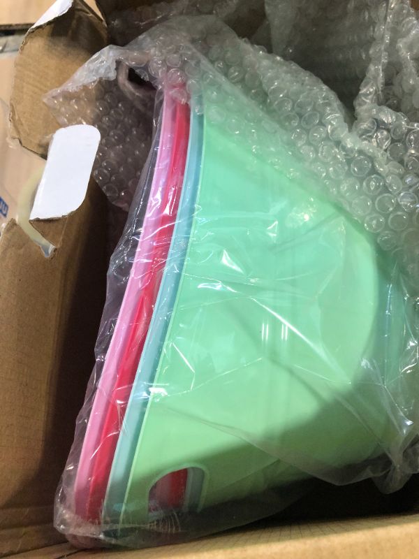 Photo 1 of ***ONLY 4 BUCKETS***Patelai 6 Pcs Ice Buckets Bulk, Plastic Ice Buckets with Handles, Oval Storage Tub, Large Capacity Ice Drink Tub for Party Bar Wine Beer Champagne Beverage Bottle Cooler(4.5 Liter,Fresh Color)