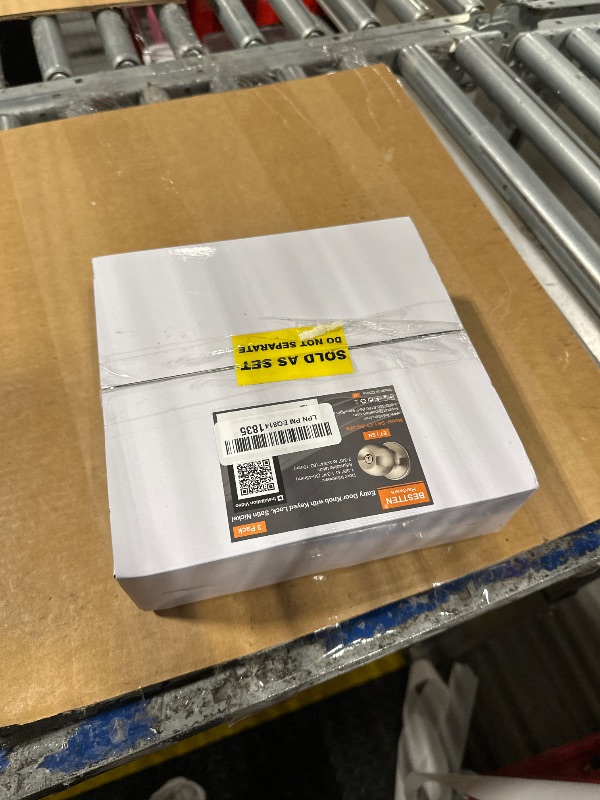 Photo 1 of [3 Pack] BESTTEN Door Knob with Lock and Key, Keyed Different Entry Door Knob with Adjustable Latch, for Entrance and Front Door, Satin Nickel