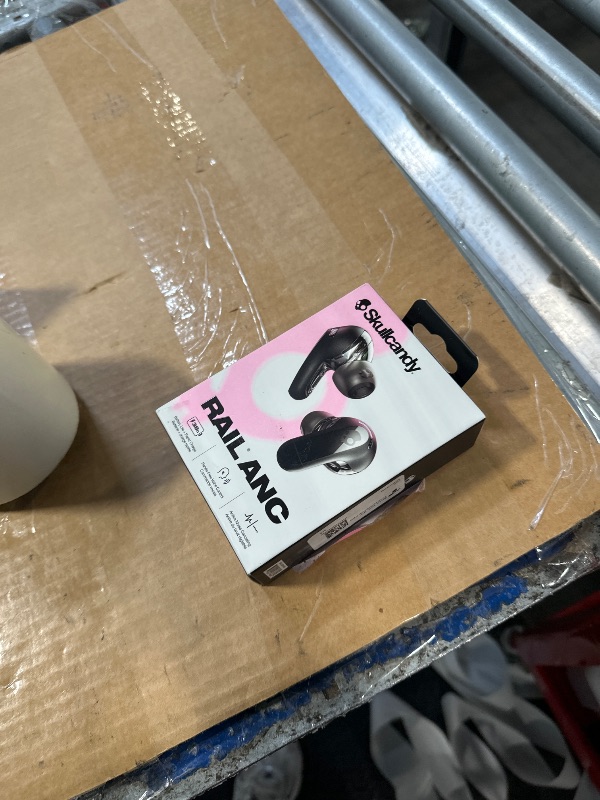 Photo 1 of ***MISSING RIGHT EARBUD****Skullcandy Rail ANC Wireless Earbuds, Bluetooth Headphones, Active Noise Cancelling, Up to 38 Hours Battery, Microphone for iPhone Android, Customizable via Skull-iQ App - True Black