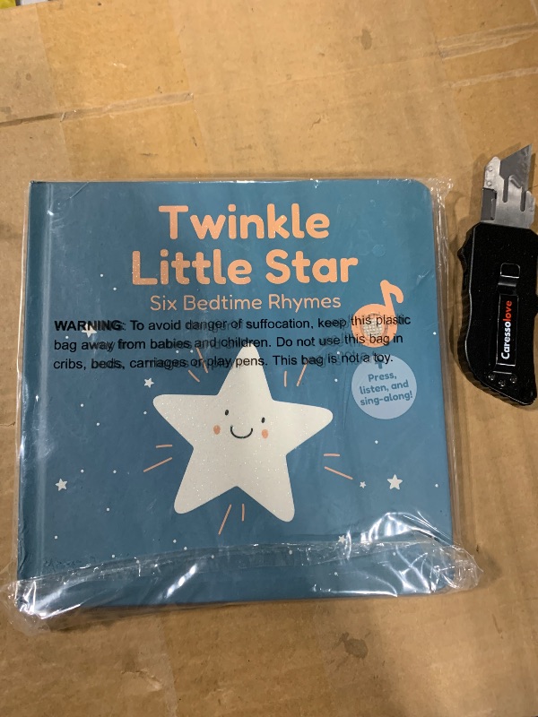Photo 1 of **button not working**
Cali's Books Twinkle Twinkle Little Star – USB-C Rechargeable Musical Book for 1-Year-Old | Sound Book for Toddlers 1-3 with Bedtime Lullabies – Nursery Rhymes Musical Book
